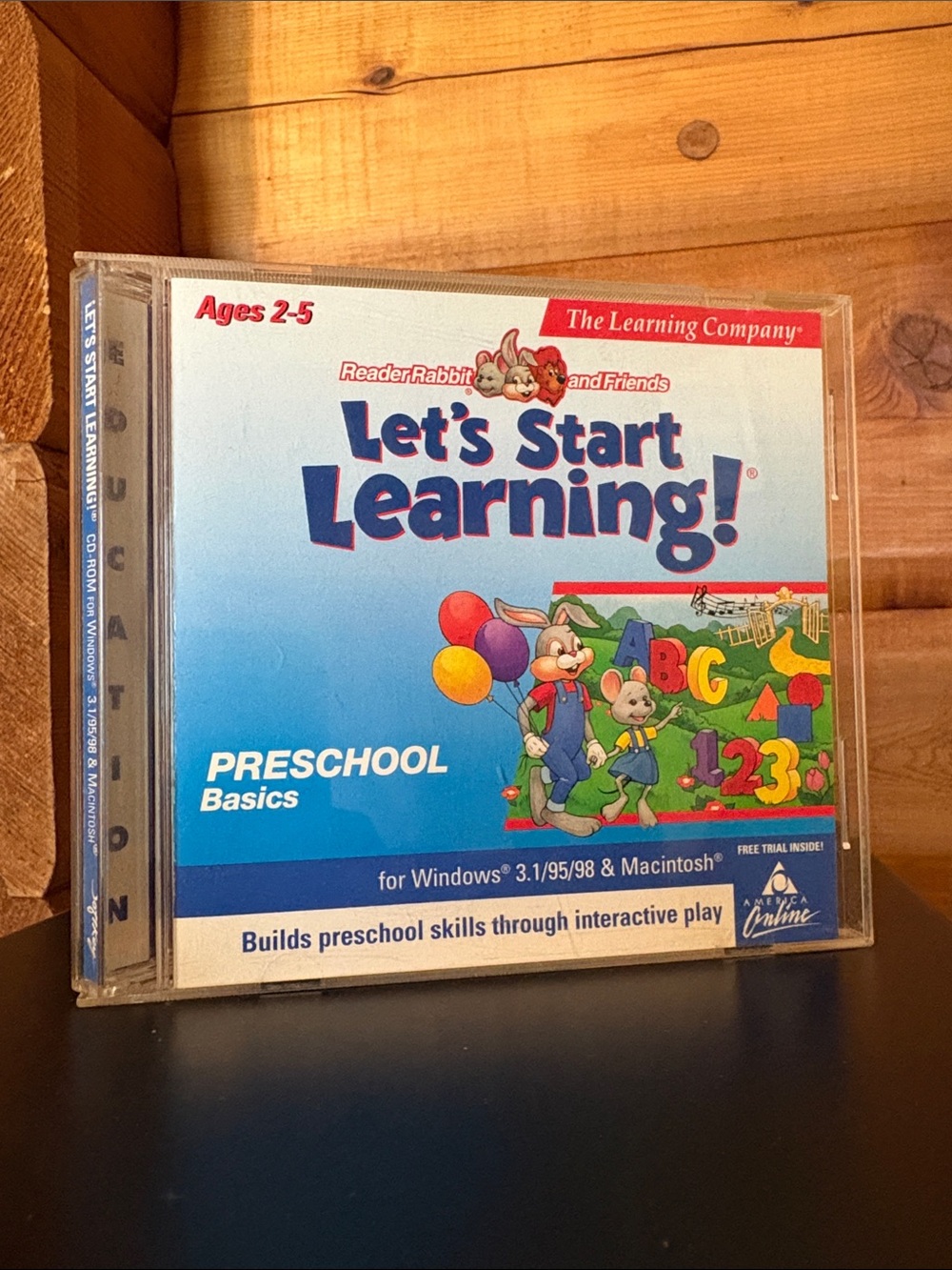 1995 "Let's Start Learning!" Reader Rabbit & Friends CD | The Learning Company
